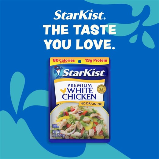 With 40 delicious flavors of Tuna, Chicken and Salmon, StarKist pouches make it easy to get lean protein—anytime, anywhere. | StarKist