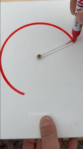 How to Draw a Circle Using a Rope !