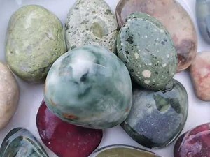 The stones of Gemstone beach, New Zealand