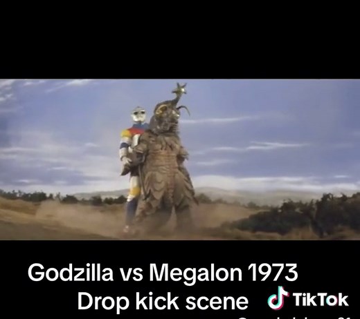 Epic Godzilla Drop Kick Scene