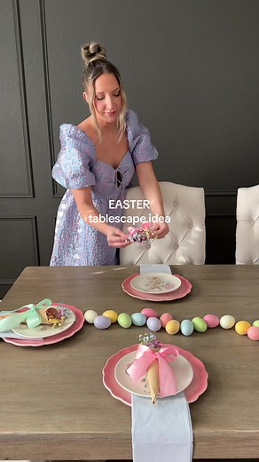 Easter Tablescape Plate Setting Ideas