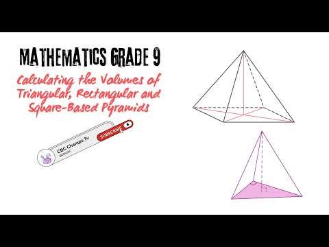 Mathematics Grade 9: Calculating the Volumes of Triangular, Rectangular, and Square-Based Pyramids