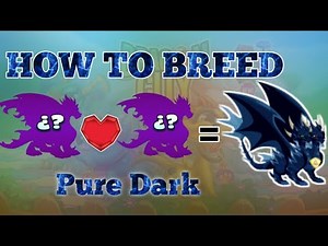 How To Breed Pure Dark Dragon || Dragon City
