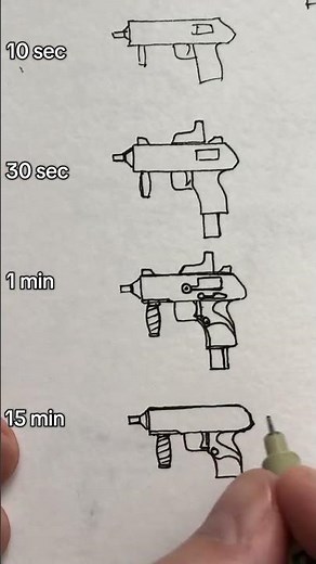 Concept SMG Design One-Handed Beast #sketch #drawing #gun #conceptart #shorts #weapons #art