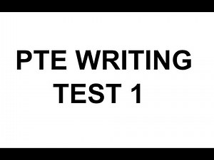 PTE Writing test 1
