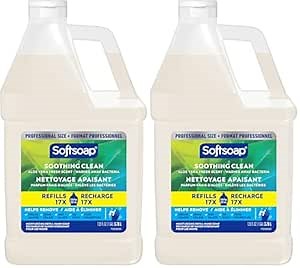 Softsoap Liquid Hand Soap Refill, Soothing Clean, Aloe Vera Fresh Scent - 1 gallon (Pack of 2)