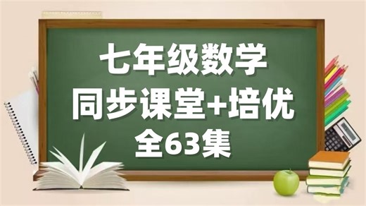 全63集【七年级数学】名师精讲 同步课堂 培优拔高（配套讲义习作PDF)