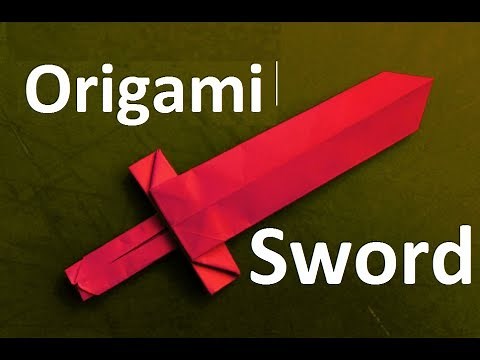 How To Make an origami Traditional Sword | paper crafts