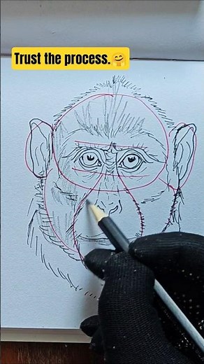 Easy Monkey Sketch 🐵✍️