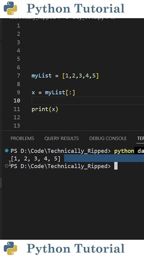 Copy Lists With Slice Notation | Python Tutorial