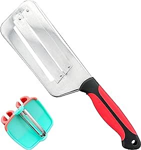 MOCCO Cabbage Shredder - Red Ceramic Blade - Silicone Body - Anti-Slip Grip - Manual Operation - For Vegetables