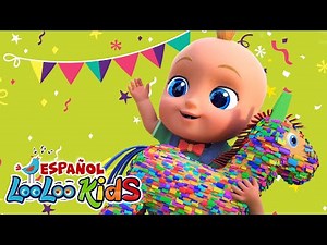 ¿Quién rompe la piñata? + Diez en la cama + Los Pollitos - Canciones Infantiles para niños LooLoo