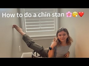 How to do a chin stand 😝🌸