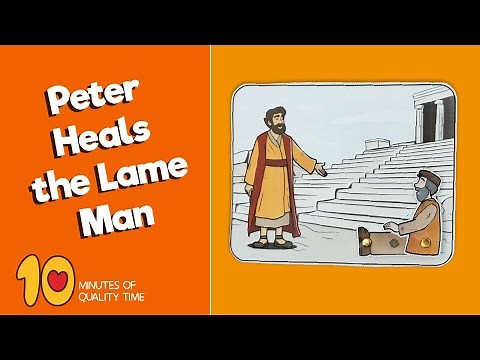 Peter Heals the Lame Man - Sunday School Craft