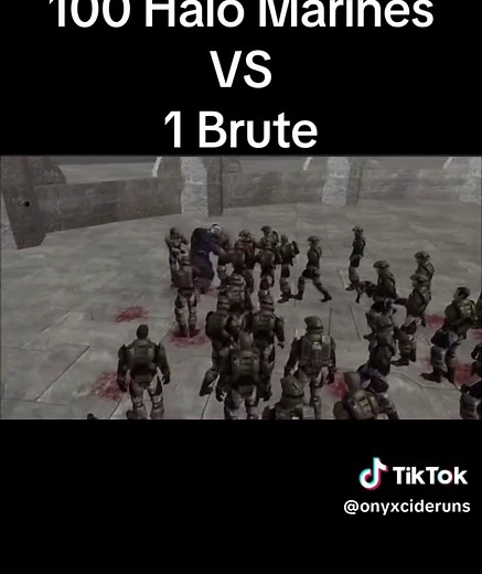 100 Halo Marines vs 1 Brute Challenge