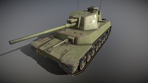 Type 5 Chi-Ri II Japanese Medium Tank - 3D model by ALProsk