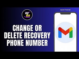 How To Change Or Delete The Recovery Phone Number In Gmail