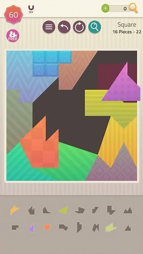 Polygrams puzzle gameplay #Shorts