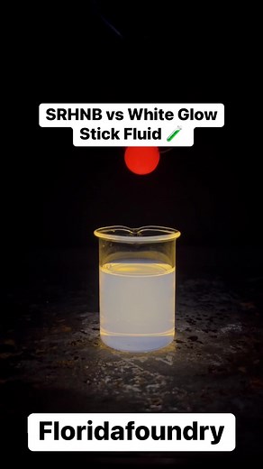 105K views · 2K reactions | SRHNB vs White Glow Stick Fluid 離 #Satisfying #Experiment #Science #ASMR #GlowStick #White #SRHNB #RedHot | Florida Foundry | Facebook
