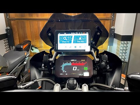 BMW R1250GS removal of OEM Sat Nav cradle/power supply ,install of Garmin Zumo XT mount/power supply