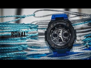 Casio G-Shock GST-S300G-2A1DR Mid size Royal Blue G-Steel watch unboxing & review