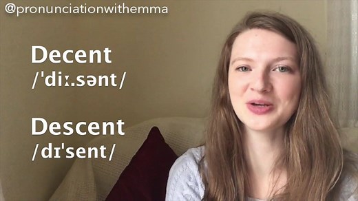 2.2K views · 197 reactions | Decent vs. Descent | Make a sentence below using the words 'Decent' and 'Descent'! |  Decent, Adjective: socially acceptable or good (He's a decent person).⁣ |  Descent, Noun: the state or fact of being related to a particular person or group of people who lived in the past (My sister-in-law is of French descent). |  Descent, Noun: a movement down (The aircraft began its descent into the airport).⁣ | Pronunciation with Emma | Facebook