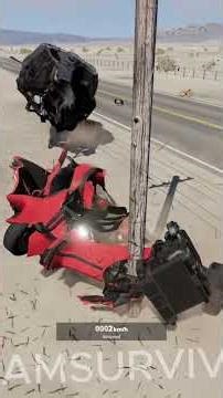 0 to 600 MPH in 1 SECOND! 😱 BeamNG drive#14 #beamngdrive #beamngexperiments #carsafety