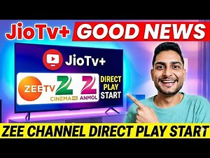 Good News | JioTv Plus Zee Channel Direct Play Start