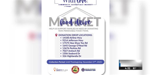 Food drive drop off