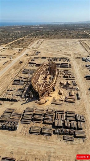 Modern Wooden Ship Construction Timelapse From Empty Land To Finished Vessel