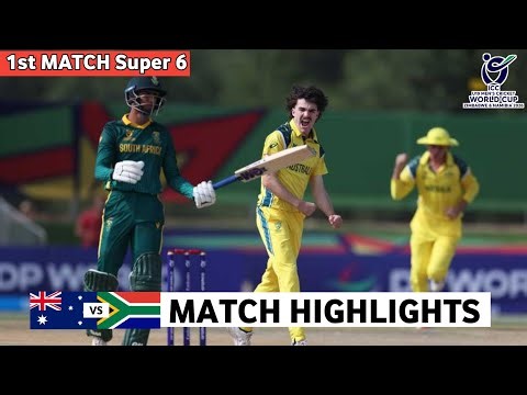 Australia vs South Africa Under 19 World Cup 2026 1st Match Highlights 2026 | AUS vs SA Highlights