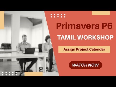 Primavera P6 Assign Calendar Explained in Tamil | Project & Activity Calendar | Lesson 11