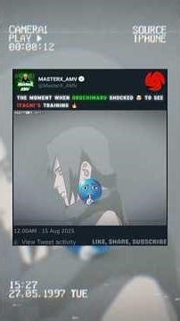 Orochimaru Shocked To See Itachi's Training 🔥☠️