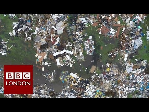 Fly tipping in London