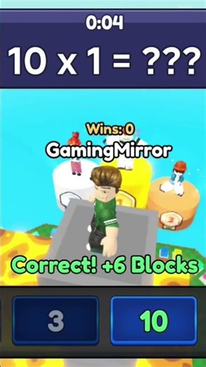 Maths Tower Race Lava Roblox #roblox #gaming #shorts