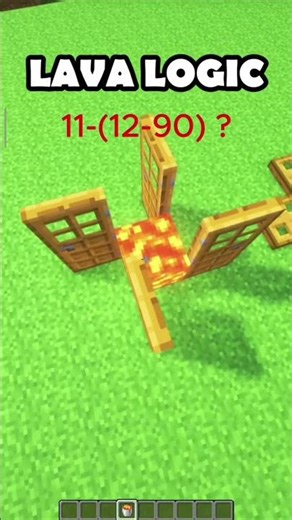 Minecraft LOGIC 🤯(LAVA EDITION) #minecraft #minecraftlogic #cosplayer #teamcrazyy #minecraftyoutube