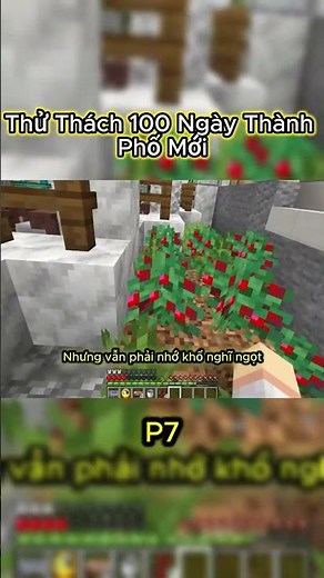 Thử Thách 100 Ngày Trong MINECRAFT #minecraft #gameplay #mc #shorts