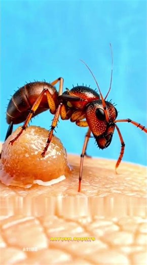 Why does it hurt when a red ant bites? 😳 #shorts