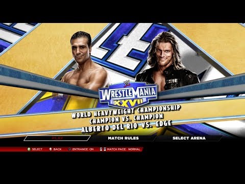 Wwe 2K14:30 Years of WrestleMania # 39 Edge vs Alberto Del Rio (WrestleMania 27)