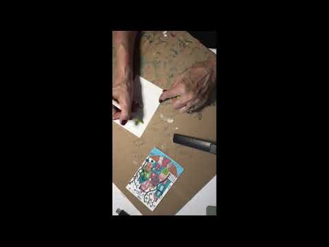 Make your own note cards! Whimsical House Card Tutorial