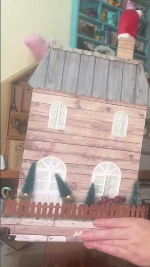 Tutorial casita con mini álbum de Navidad completo Gratis