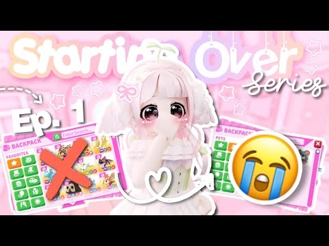 ˚୨୧⋆｡ STARTING OVER In Adopt Me! 😭| Poor To Rich Series Ep. 1 ♡༊*·˚