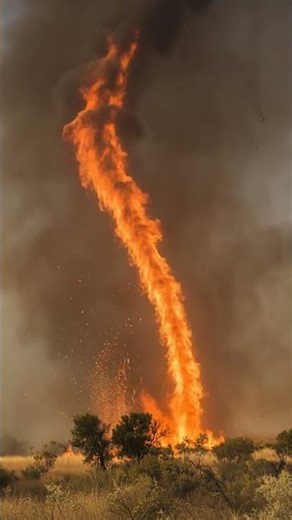 UNBELIEVABLE: A Violent Fire Tornado Caught on Camera! #firetornado #extremeweather #tornados