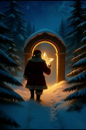How does Santa really travel on Christmas Eve? Maybe… with portals. 🎅✨ This Forest Santa animation is based on my Mythic Portals artwork – an old-world Santa walking the snowy forest with a torch of starlight. You can get this scene as a printable Christmas wall art file to decorate your living room, hallway or kids’ room. 🖨️ Digital download – print at home or with any online print shop. Get the Forest Santa portal print here 👉 https://www.etsy.com/uk/listing/4397863019/the-winter-saint-fath