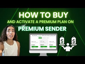 How to BUY and activate a PREMIUM plan on Premium Sender