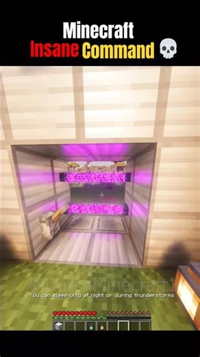 Minecraft Insane Command 💀🤯#minecraft #shorts #secret