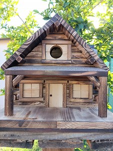 Rustic Cabin in the Woods, Birdhouse - Etsy