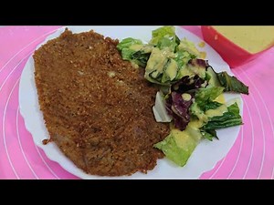 Milanesa de res empanizada /jugosita y suave