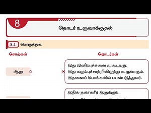 Thiran Tamil work book answers lesson 8 6th 7th 8th