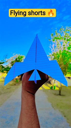 How to fly a realistic/ best flying paper plane/ airplane/rocket 🔥🔥🔥 #flyback #paperairplane #shorts